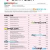 editable template, Bank of the Ozarks firm account statement Word and PDF template