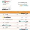 editable template, Bankwest business bank statement Word and PDF template