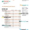 editable template, Banque Populaire du Maroc business statement Word and PDF template