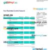 editable template, Banrisul Bank Business statement Word and PDF template