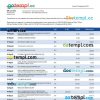 editable template, BCA Bank organization statement Word and PDF template