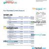 editable template, Bcee Luxembourg Bank firm account statement Word and PDF template