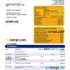editable template, BDO Bank organization statement Word and PDF template