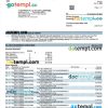 editable template, BMO Canada bank corporate account statement Word and PDF template