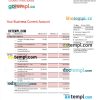 editable template, Chang Hwa Bank business statement Word and PDF template