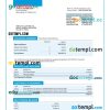 editable template, CHARLES SCHWAB Bank organization account statement Word and PDF template