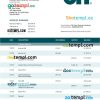 editable template, Cit Bank business checking account statement Word and PDF template