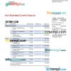 editable template, CITIC Securities bank firm account statement Word and PDF template