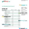 editable template, CITIZENS Bank firm statement Word and PDF template