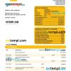 editable template, Commerzbank company checking account statement Word and PDF template
