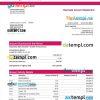 editable template, Compartamos Banco organization account statement Word and PDF template