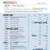 editable template, Compass Bank enterprise account statement Word and PDF template