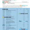 editable template, Coventry Building Society organization checking account statement Word and PDF template