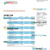 editable template, Credit Immobilier Et Hotelier enterprise account statement Word and PDF template