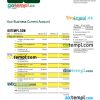 editable template, Credito Emiliano firm account statement Word and PDF template