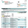 editable template, CTBC Bank company statement Word and PDF template