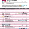 editable template, Dah Sing Bank company checking account statement Word and PDF template