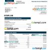 editable template, DANSKE Bank enterprise statement Word and PDF template