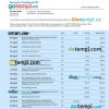 editable template, Deutsche Kreditbank organization checking account statement Word and PDF template