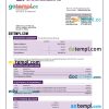 editable template, Emirates Islamic Bank firm account statement Word and PDF template
