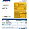 editable template, EMIRATES NBD Bank organization statement Word and PDF template