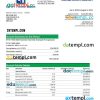 editable template, FIFTH Third Bank business bank statement Word and PDF template