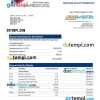 editable template, FIRST National Bank firm statement Word and PDF template