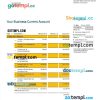editable template, GUANGZHOU Rural Commercial Bank company statement Word and PDF template