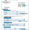editable template, HAITONG Securities business bank statement Word and PDF template