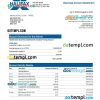 editable template, HALIFAX Bank organization statement Word and PDF template