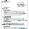 editable template, Hamburg Commercial Bank enterprise account statement Word and PDF template