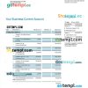 editable template, Hankou Bank organization account statement Word and PDF template
