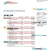 editable template, HDFC Bank firm account statement Word and PDF template