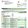editable template, HUNTINGTON Bancshares corporate bank statement Word and PDF template