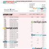 editable template, ICBC bank company checking account statement Word and PDF template