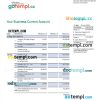 editable template, Iccrea Banca enterprise account statement Word and PDF template