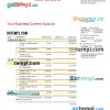 editable template, INDUSTRIAL Bank firm account statement Word and PDF template