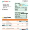 editable template, INTESA Sanpaolo Bank enterprise account statement Word and PDF template