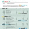 editable template, JYSKE Bank business statement Word and PDF template