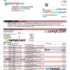 editable template, Keybank business bank statement Word and PDF template