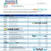 editable template, LA Banque Postale firm bank statement Word and PDF template