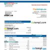 editable template, Lansforsakringar Bank company checking account statement Word and PDF template