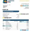 editable template, Laurentian Bank enterprise account statement Word and PDF template