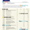 editable template, LCL Bank business statement Word and PDF template