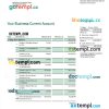 editable template, Mercantile Discount Bank business statement Word and PDF template