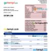 editable template, NATIONWIDE Building Society firm bank statement Word and PDF template