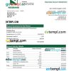 editable template, NEDBANK firm statement Word and PDF template