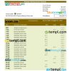 editable template, NORINCHUKIN Bank enterprise statement Word and PDF template