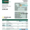 editable template, NORTHERN Trust Bank firm statement Word and PDF template