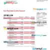 editable template, Qingdao Rural Commercial Bank organization account statement Word and PDF template